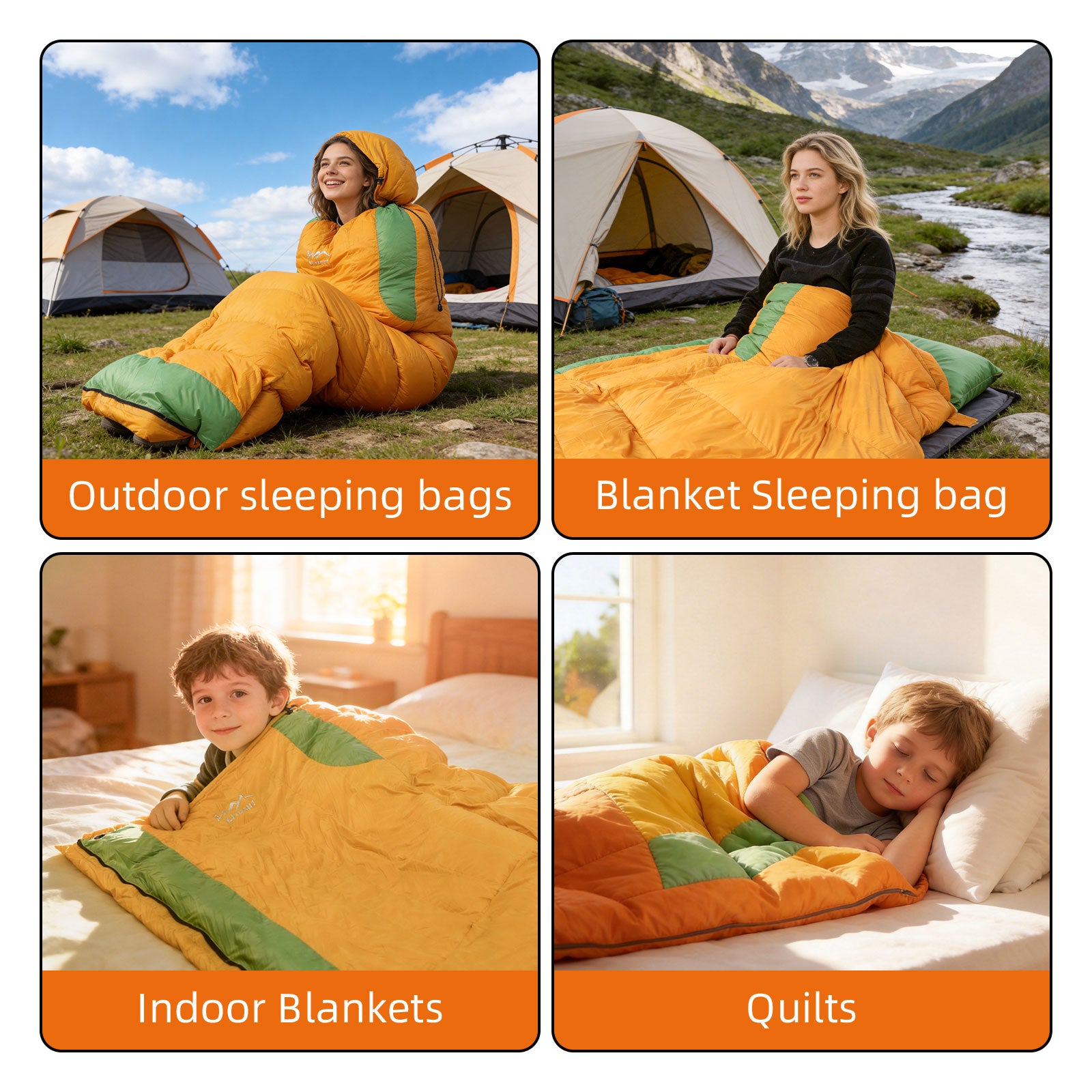 HLITMOUT Lightweight Down Blanket Sleeping Bag,Filling 500g down
