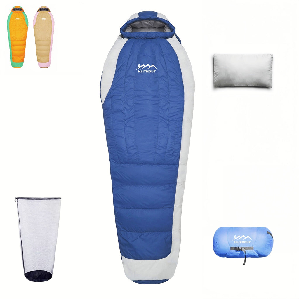 Hlitmout Down Sleeping Bag for 4 Season,800g Filling down