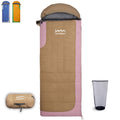 HLITMOUT Women’s Pink Envelope 3-in-1 Down Sleeping Bag | 680FP 1000g Fill for Outdoor Camping