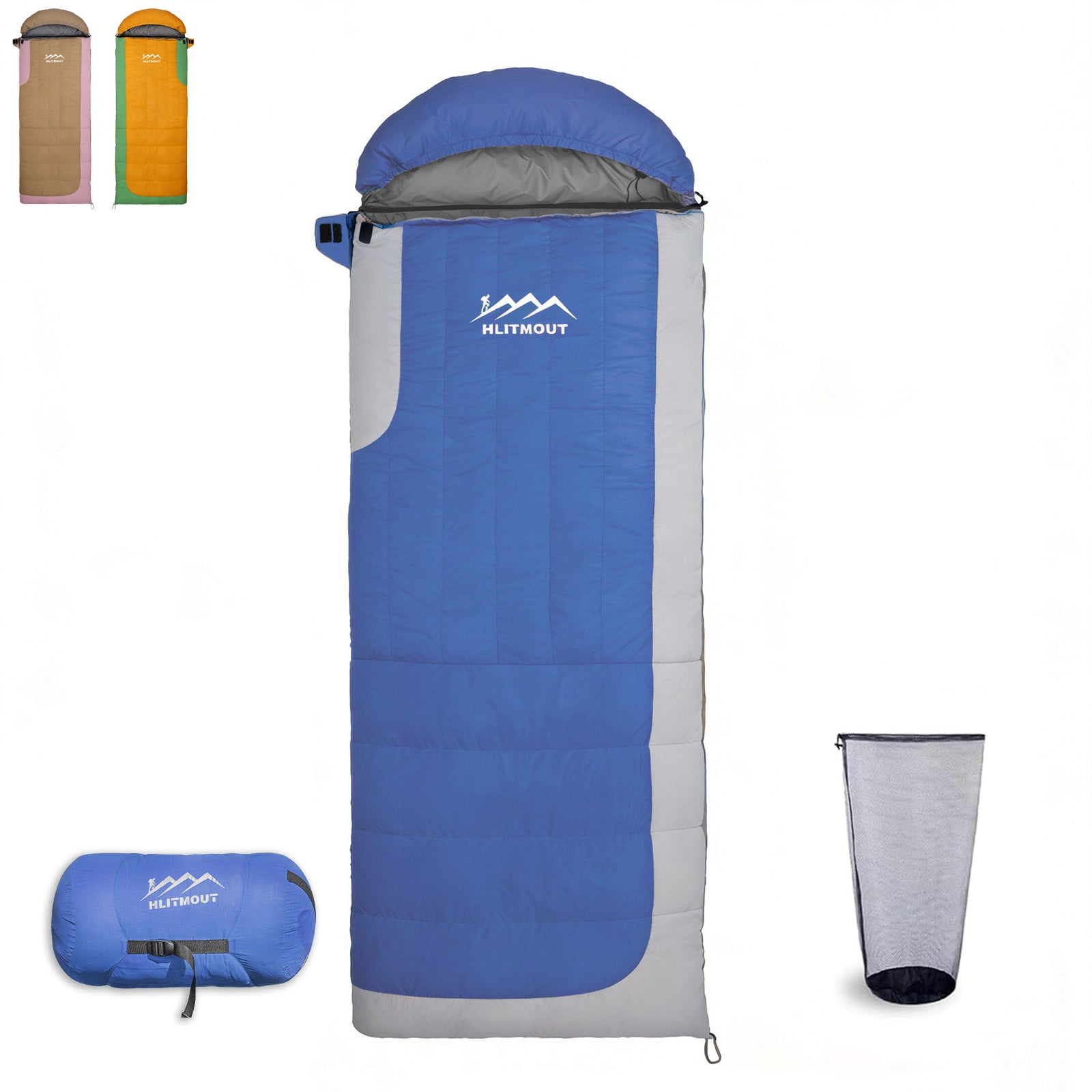 HLITMOUT Winter Down Sleeping Bag,1000g Filling down